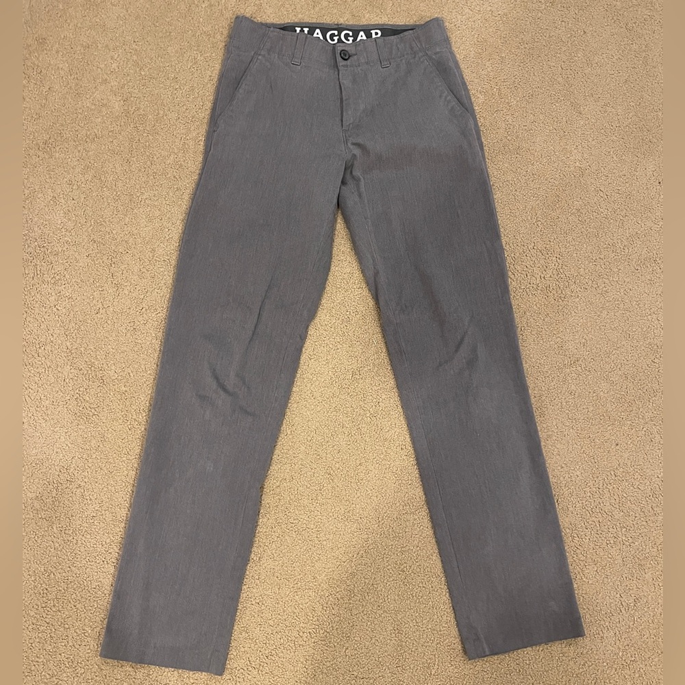 Haggar Slim Fit Sustainable Chino Gray 29x32